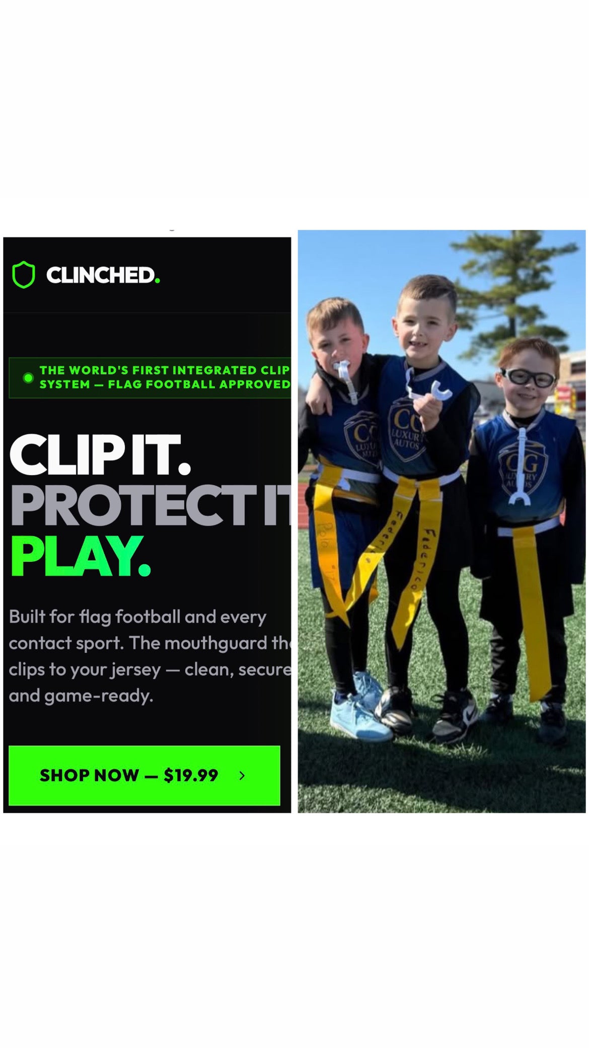 Clinched - White (Youth/Adult)